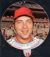 1972 Topps Candy Lids Test #NNO Johnny Bench Front