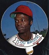 1972 Topps Candy Lids Test #NNO Lou Brock Front