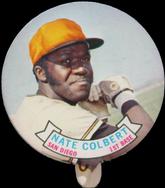 1972 Topps Candy Lids Test #NNO Nate Colbert Front