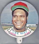 1972 Topps Candy Lids Test #NNO Lee May Front