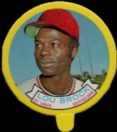 1973 Topps Candy Lids #NNO Lou Brock Front