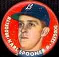 1956 Topps Pins #NNO Karl Spooner Front