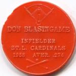 1959 Armour Coins #NNO Don Blasingame Back