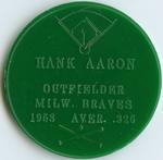 1959 Armour Coins #NNO Hank Aaron Back