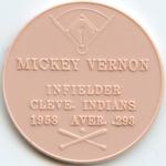1959 Armour Coins #NNO Mickey Vernon Back