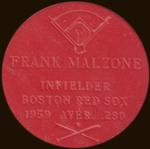 1960 Armour Coins #NNO Frank Malzone Back