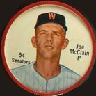 1962 Salada/Junket Coins #54 Joe McClain Front