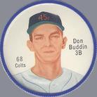 1962 Salada/Junket Coins #68 Don Buddin Front