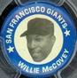 1969 MLB Player Pins #NNO Willie McCovey Front