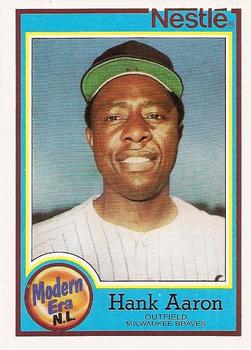 1987 Topps Nestle All Time Dream Team #29 Hank Aaron Front