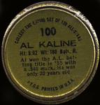 1964 Topps - Coins #100 Al Kaline Back