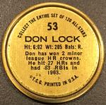 1964 Topps - Coins #53 Don Lock Back