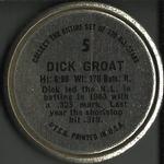 1964 Topps - Coins #5 Dick Groat Back