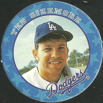 1995 Weinerschnitzel Dodgers Rookie of the Year Pogs #7 Ted Sizemore Front