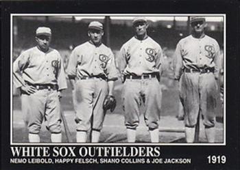 1994 Conlon Collection TSN #1042 1919 White Sox Outfielders (Nemo Leibold / Happy Felsch / Shano Collins / Joe Jackson) Front