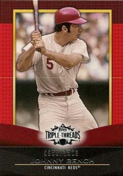 2011 Topps Triple Threads #33 Johnny Bench Front