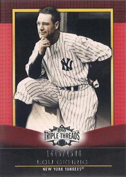 2011 Topps Triple Threads #4 Lou Gehrig Front