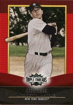 2011 Topps Triple Threads #7 Mickey Mantle Front