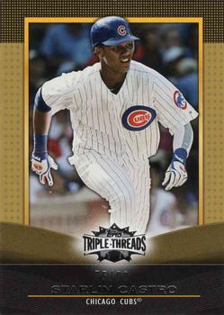 2011 Topps Triple Threads - Gold #85 Starlin Castro Front