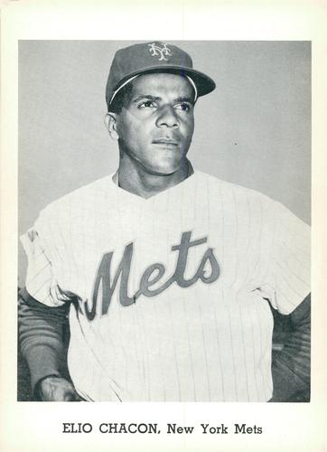 1962 Jay Publishing New York Mets 5x7 Photos #NNO Elio Chacon Front