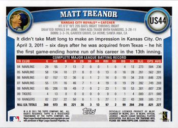 2011 Topps Update #US44 Matt Treanor Back