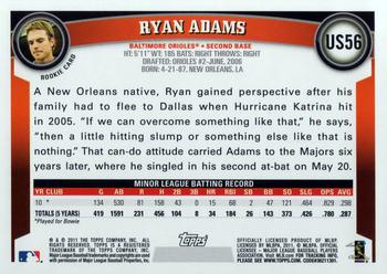 2011 Topps Update #US56 Ryan Adams Back