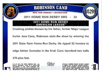 2011 Topps Update #US299 Robinson Cano Back