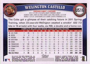 2011 Topps Update #US16 Welington Castillo Back