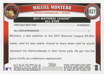 2011 Topps Update #US273 Miguel Montero Back