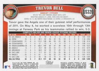 2011 Topps Update #US326 Trevor Bell Back