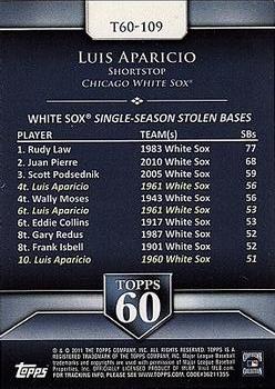 2011 Topps Update - Topps 60 #T60-109 Luis Aparicio Back
