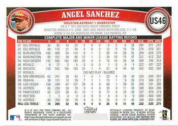 2011 Topps Update - Diamond Anniversary #US46 Angel Sanchez Back