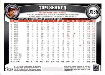 2011 Topps Update - Diamond Anniversary #US85 Tom Seaver Back