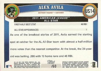 2011 Topps Update - Black #US14 Alex Avila Back