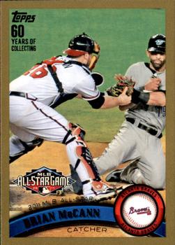 2011 Topps Update - Gold #US4 Brian McCann Front