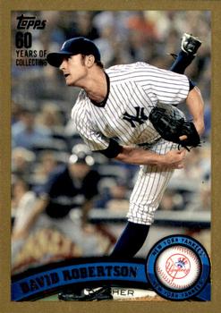 2011 Topps Update - Gold #US8 David Robertson Front