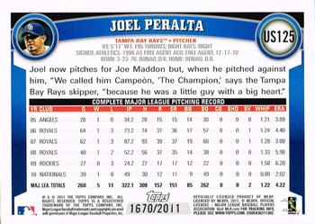 2011 Topps Update - Gold #US125 Joel Peralta Back