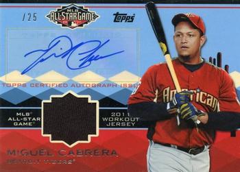 2011 Topps Update - All-Star Stitches Autographed #MC Miguel Cabrera Front