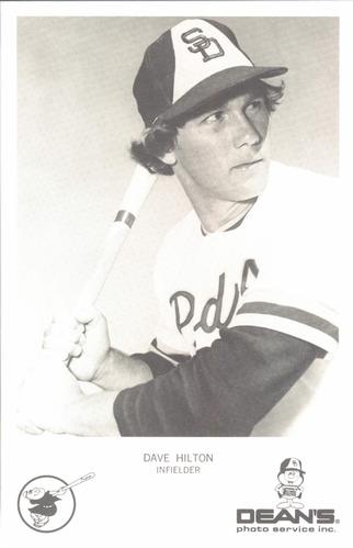 1974 Dean's Photo Service San Diego Padres #14 Dave Hilton Front