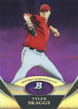 2011 Bowman Platinum - Prospects Purple Refractors #BPP30 Tyler Skaggs Front
