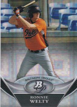 2011 Bowman Platinum - Prospects X-Fractors #BPP14 Ronnie Welty Front