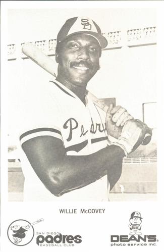 1976 Dean's Photo Service San Diego Padres #NNO Willie McCovey Front