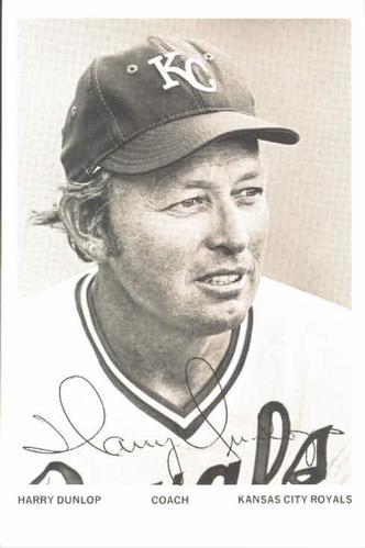 1973 Kansas City Royals Photocards #NNO Harry Dunlop Front
