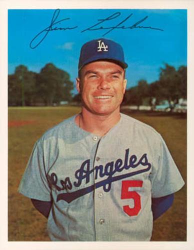 1967 Dexter Press Los Angeles Dodgers #7 Jim Lefebvre Front