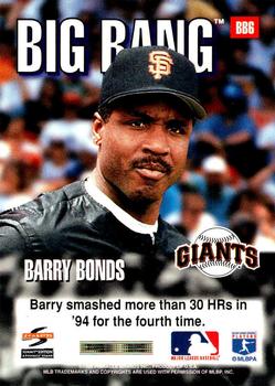 1995 Summit - Big Bang #BB6 Barry Bonds Back