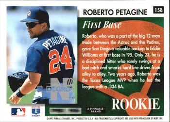 1995 Summit - Nth Degree #158 Roberto Petagine Back