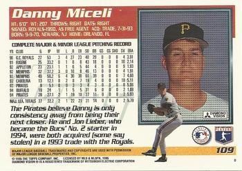 1995 Topps #109 Danny Miceli Back