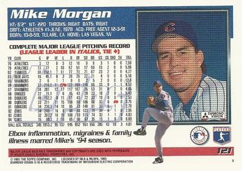 1995 Topps #121 Mike Morgan Back