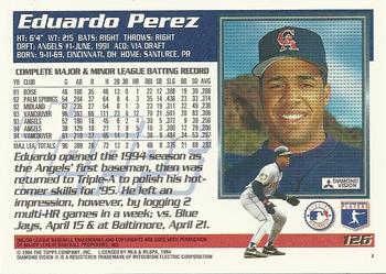 1995 Topps #126 Eduardo Perez Back