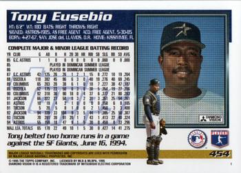 1995 Topps #454 Tony Eusebio Back